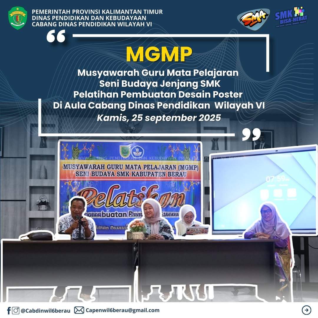 🎨MGMP SENI BUDAYA SMK – PELATIHAN DESAIN POSTER